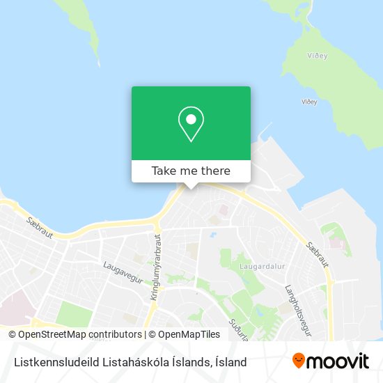 Listkennsludeild Listaháskóla Íslands map
