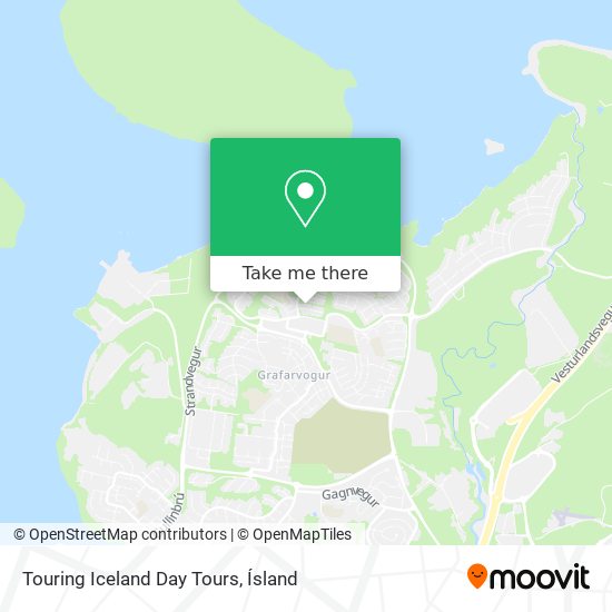 Touring Iceland Day Tours map