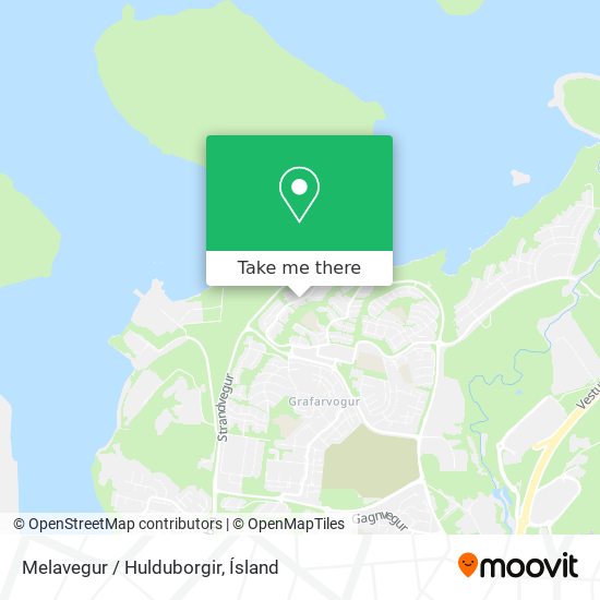 Mapa Melavegur / Hulduborgir