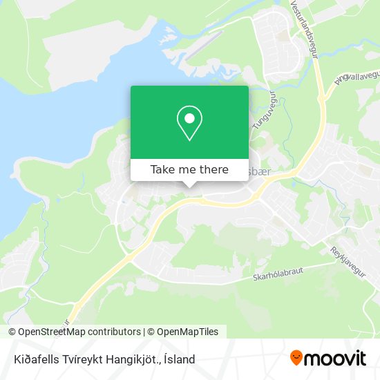 Kiðafells Tvíreykt Hangikjöt. map