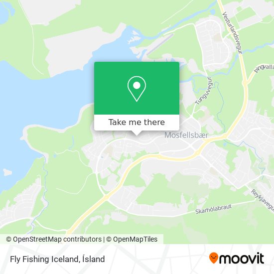 Mapa Fly Fishing Iceland