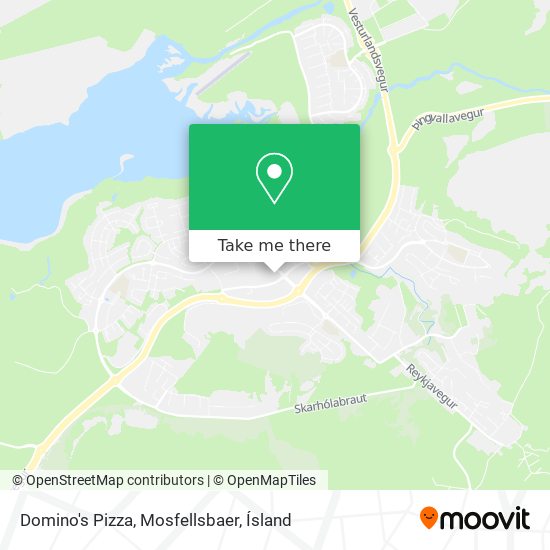 Domino's Pizza, Mosfellsbaer map