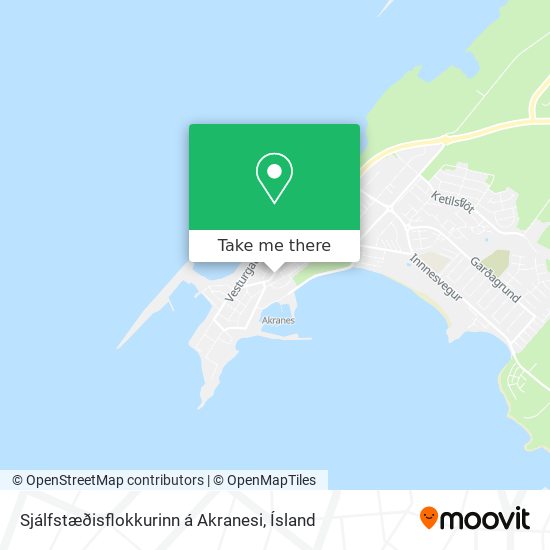 Sjálfstæðisflokkurinn á Akranesi map