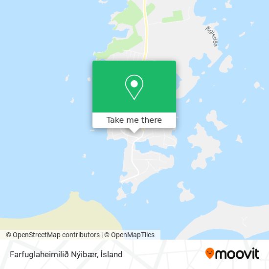 Mapa Farfuglaheimilið Nýibær