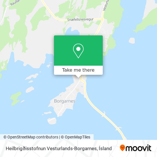 Mapa Heilbrigðisstofnun Vesturlands-Borgarnes