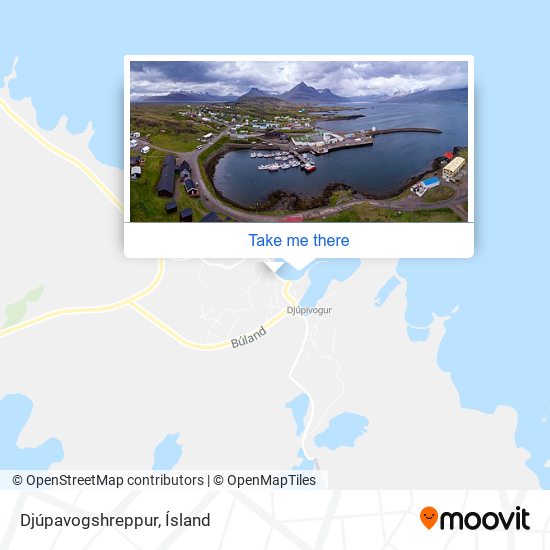 Mapa Djúpavogshreppur