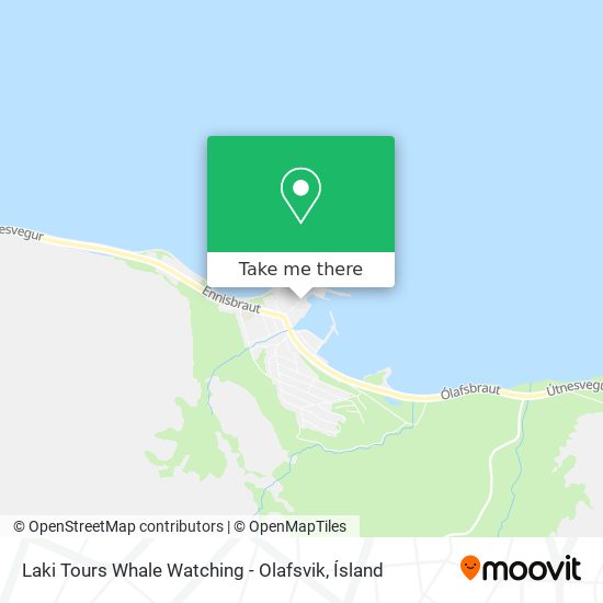 Laki Tours Whale Watching - Olafsvik map