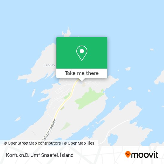 Mapa Korfukn.D. Umf Snaefel