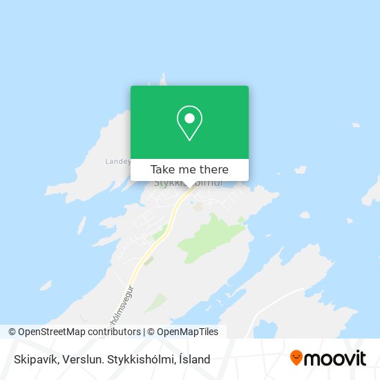 Mapa Skipavík, Verslun. Stykkishólmi