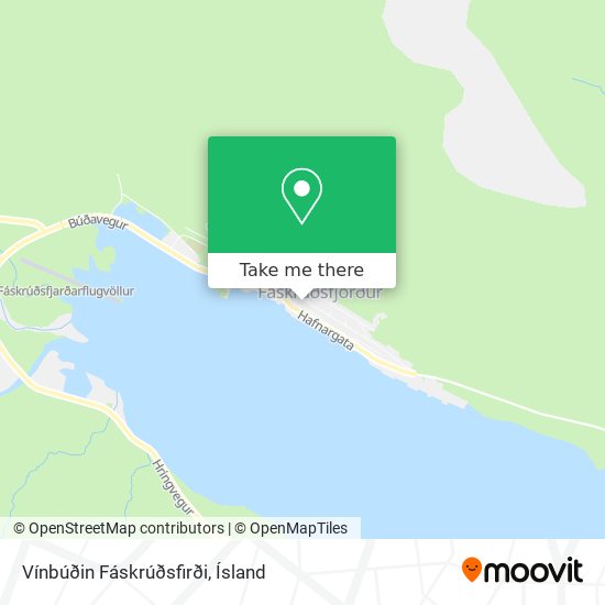 Mapa Vínbúðin Fáskrúðsfirði