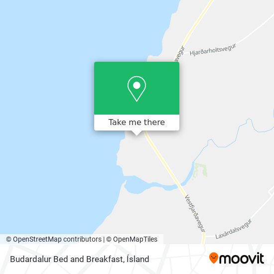 Budardalur Bed and Breakfast map