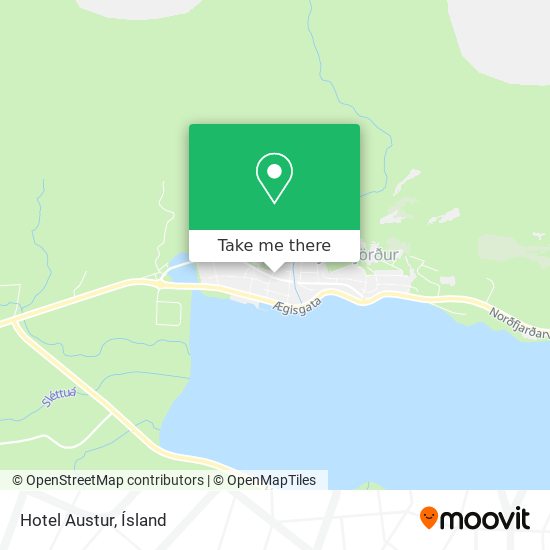 Hotel Austur map