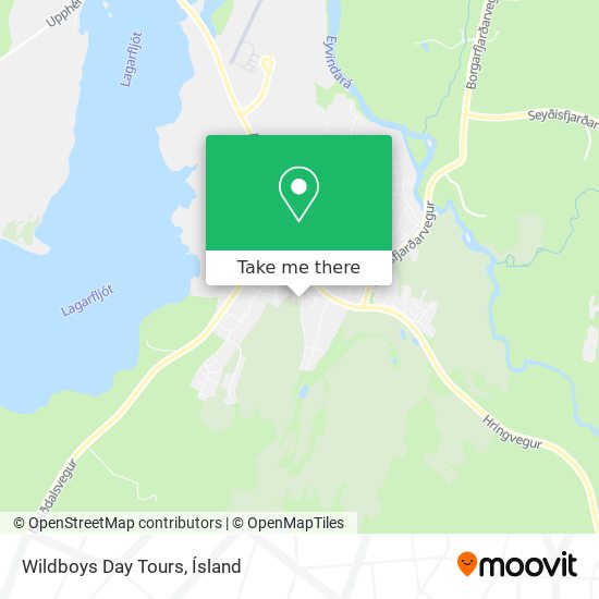 Wildboys Day Tours map