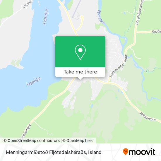 Mapa Menningarmiðstöð Fljótsdalshéraðs
