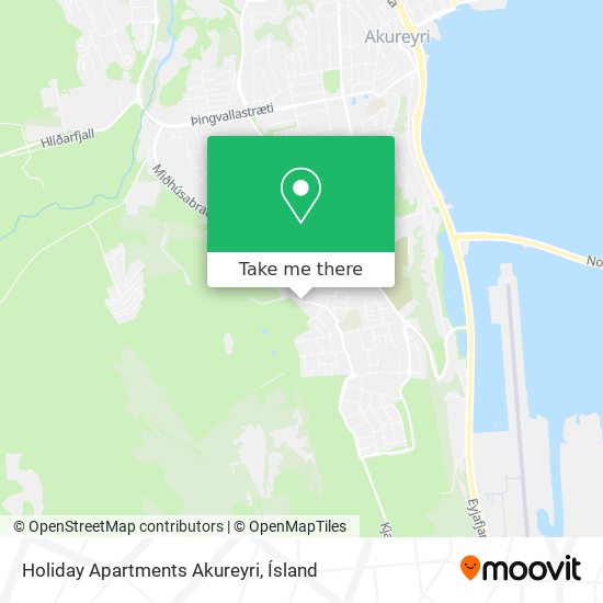 Mapa Holiday Apartments Akureyri