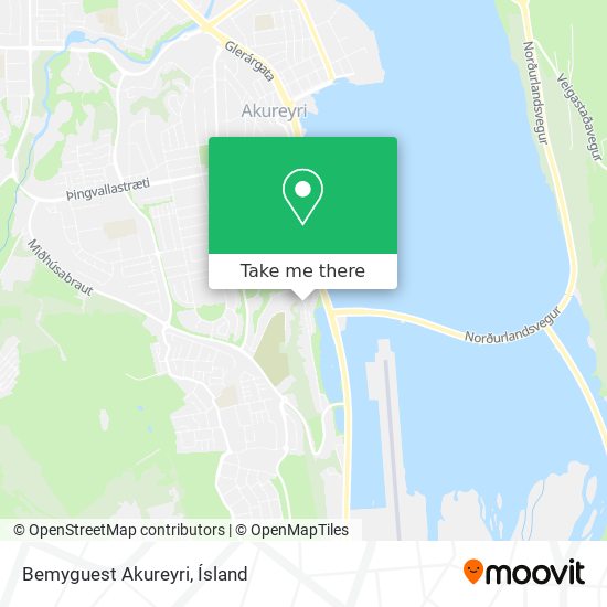 Mapa Bemyguest Akureyri