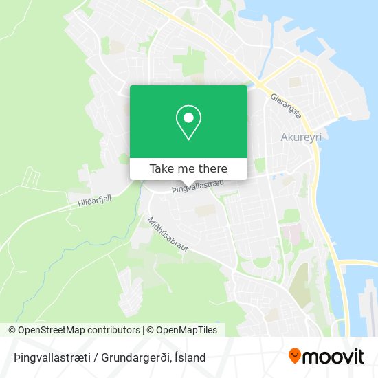 Þingvallastræti / Grundargerði map