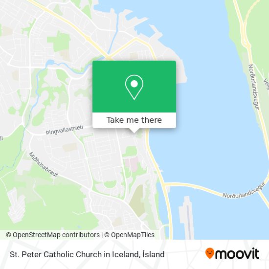 Mapa St. Peter Catholic Church in Iceland