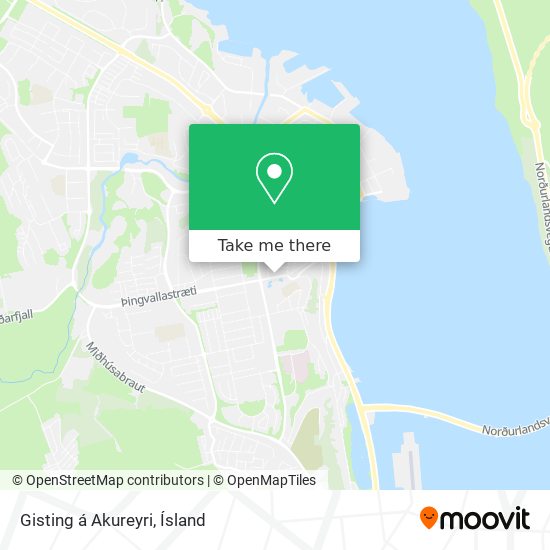 Mapa Gisting á Akureyri