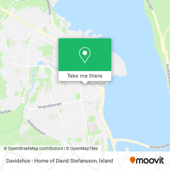 Davidshus - Home of David Stefansson map