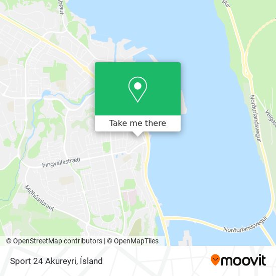 Sport 24 Akureyri map