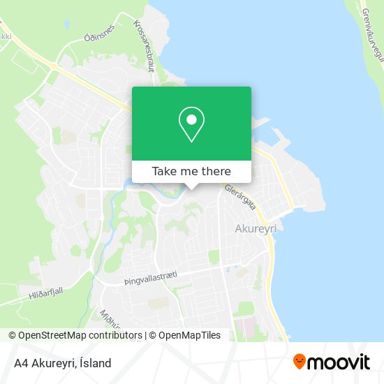 Mapa A4 Akureyri