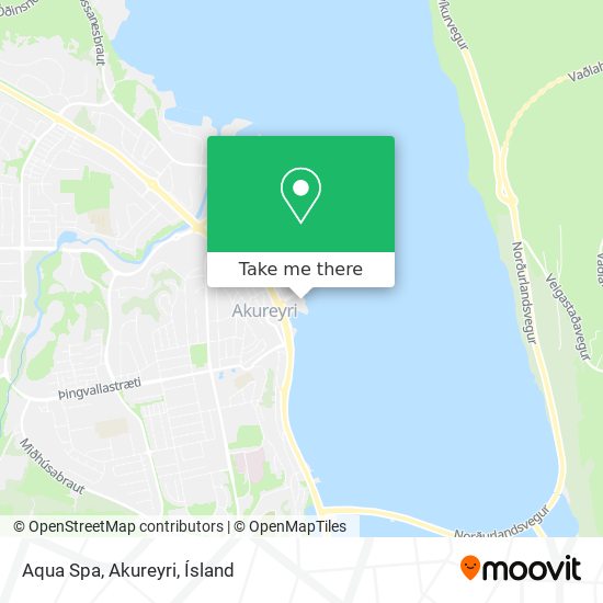 Mapa Aqua Spa, Akureyri