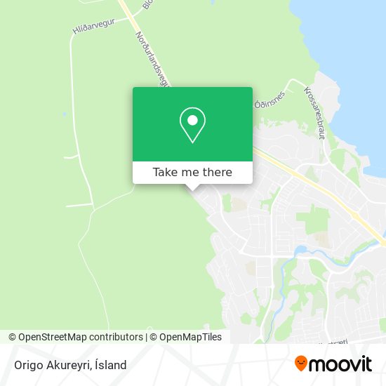 Origo Akureyri map