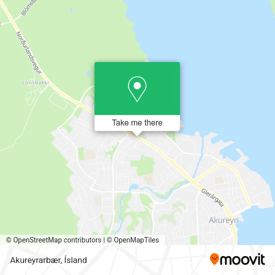 Akureyrarbær map
