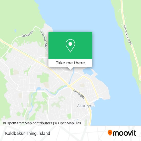 Mapa Kaldbakur Thing