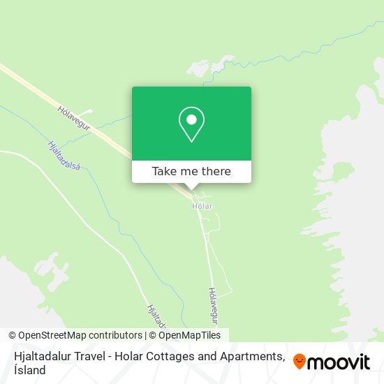 Hjaltadalur Travel - Holar Cottages and Apartments map