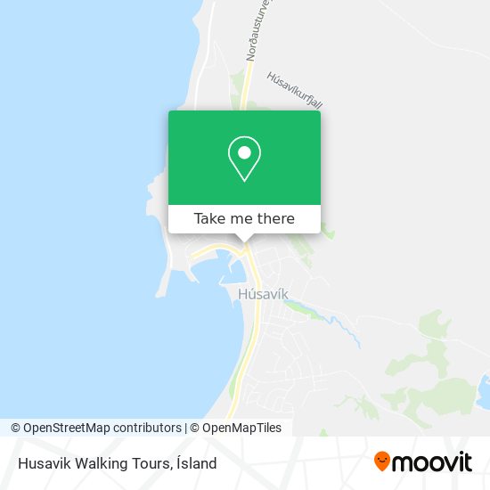 Husavik Walking Tours map
