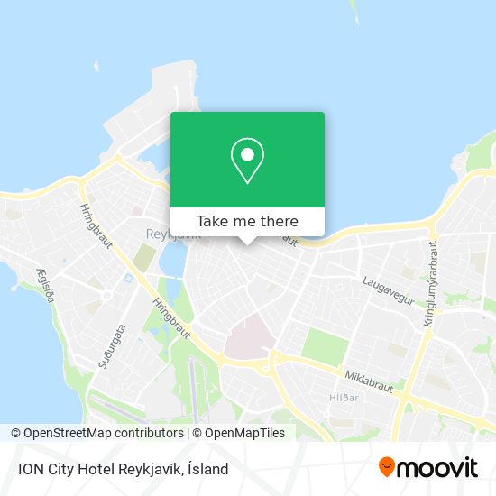 ION City Hotel Reykjavík map