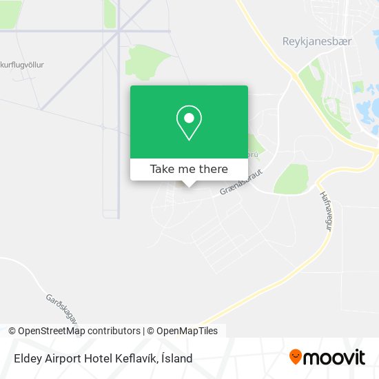 Mapa Eldey Airport Hotel Keflavík