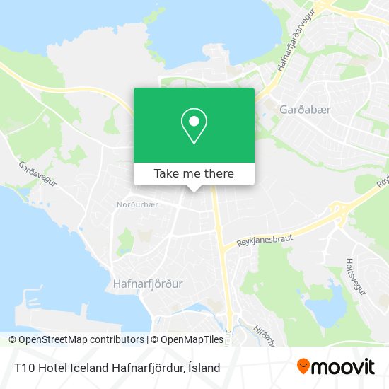 T10 Hotel Iceland Hafnarfjördur map