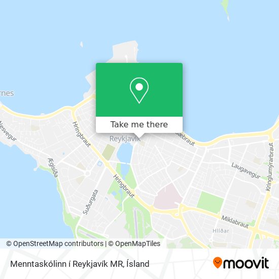 Mapa Menntaskólinn í Reykjavík MR