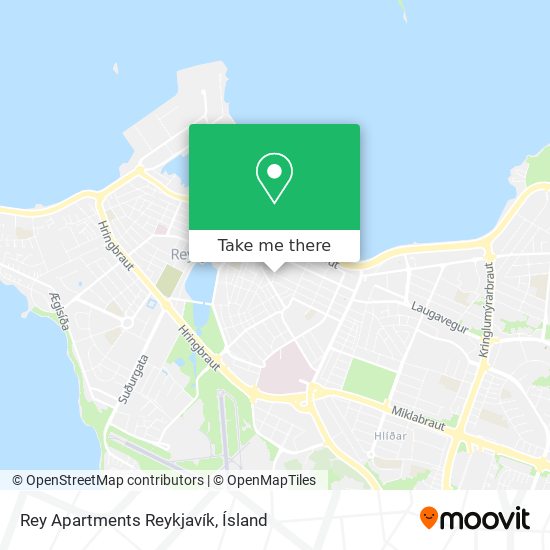 Mapa Rey Apartments Reykjavík