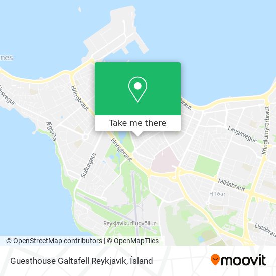 Guesthouse Galtafell Reykjavík map