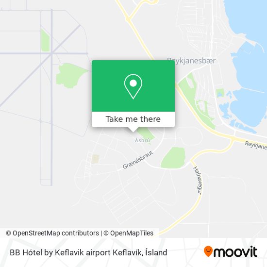 Mapa BB Hótel by Keflavik airport Keflavík