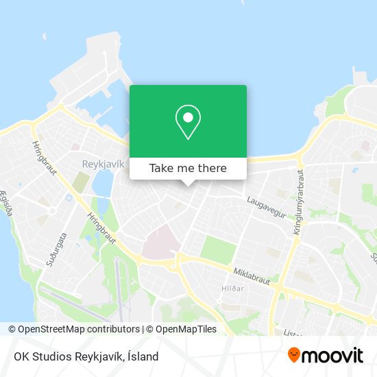 OK Studios Reykjavík map