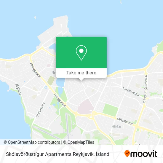 Skólavörðustígur Apartments Reykjavík map