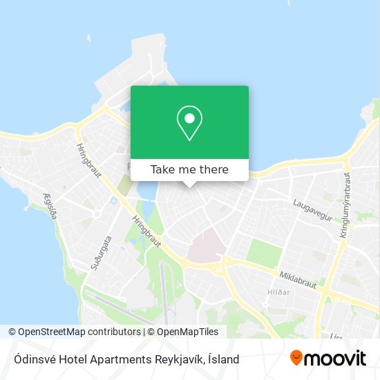 Ódinsvé Hotel Apartments Reykjavík map