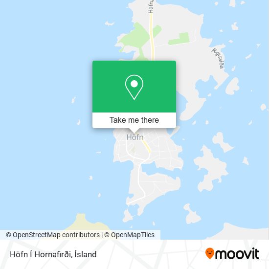 Mapa Höfn Í Hornafirði