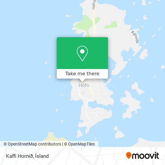 Mapa Kaffi Hornið