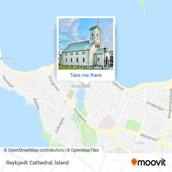 Mapa Reykjavík Cathedral