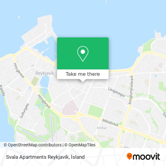 Svala Apartments Reykjavík map