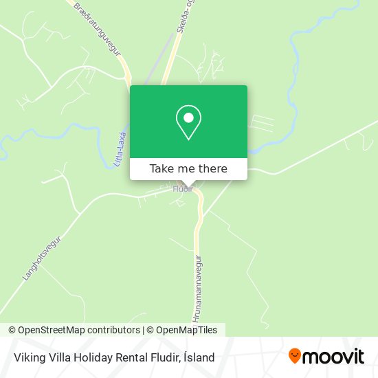 Viking Villa Holiday Rental Fludir map