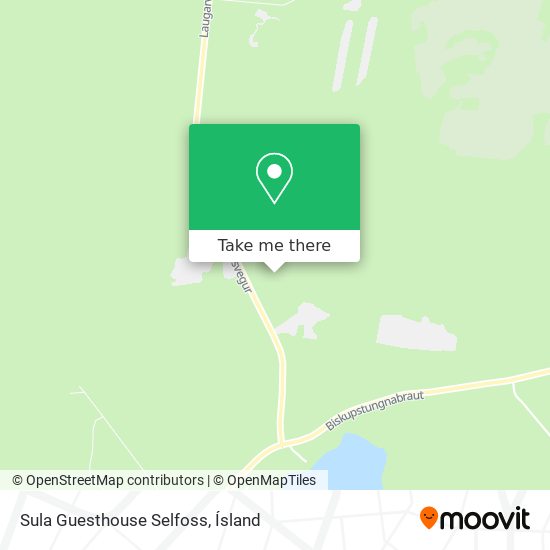 Sula Guesthouse Selfoss map