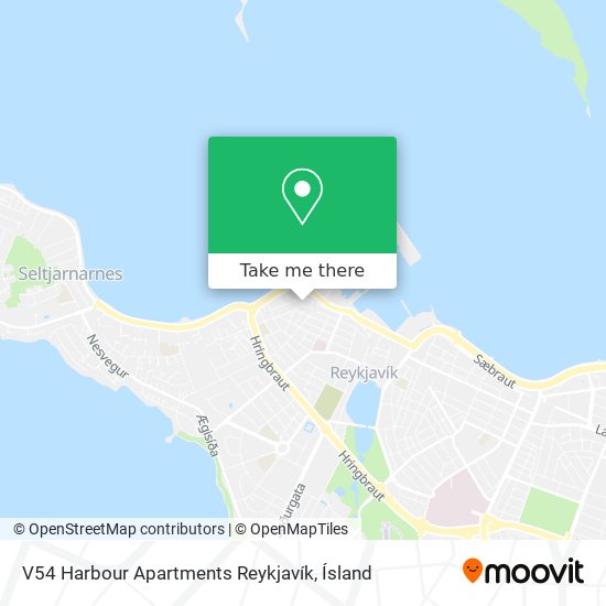 V54 Harbour Apartments Reykjavík map