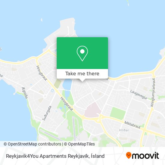 Mapa Reykjavik4You Apartments Reykjavík